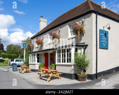 Crown and Anchor Pub, prosciutto, Wiltshire, Inghilterra, Regno Unito Foto Stock