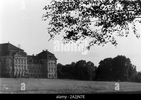 Eine Reise nach Zum Schloss Weißenstein in Pommersfeld, Deutsches Reich 1930er Jahre. Un viaggio a Weissenstein Palace di Pommersfeld, Germania 1930s. Foto Stock