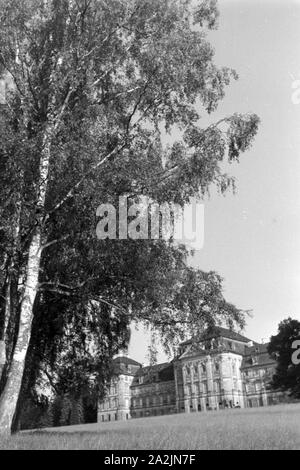 Eine Reise nach Zum Schloss Weißenstein in Pommersfeld, Deutsches Reich 1930er Jahre. Un viaggio a Weissenstein Palace di Pommersfeld, Germania 1930s. Foto Stock