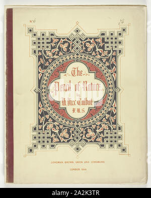 Il coperchio e il testo dalla matita di natura, London, 1844, 1844, William Henry Fox Talbot, inglese, 1800-1877, Inghilterra, coperchio carta e unbound pagine di testo (circa 12.000 parole) senza illustrazioni, 30,5 × 24 cm (carta Foto Stock