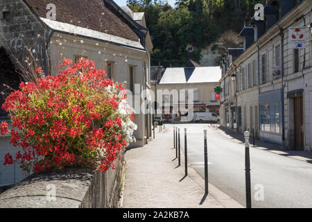 La Chartre sur La Loir, Francia centrale Foto Stock