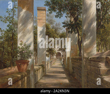 Pergola con arance, c. 1834, Thomas Fearnley, Norvegese, 1802-1842, Norvegia, olio su carta montato su tela, 28 × 37 cm (11 × 14,5 Foto Stock