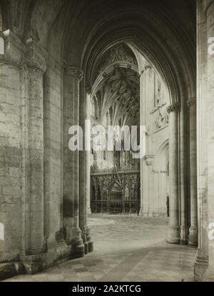 Cattedrale di Ely: Ottagono dal corridoio sud, c. 1891, Frederick H. Evans, inglese, 1853-1943, Inghilterra, lantern slide, 8,2 × 8,2 cm Foto Stock