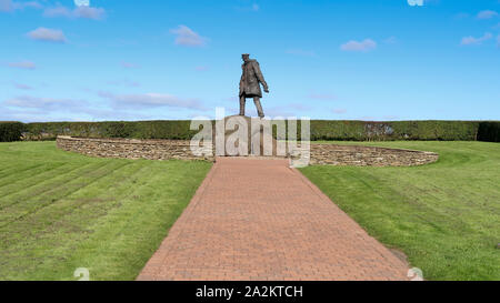 Monumento al tenente colonnello Sir Archibald David Stirling, DSO, OBE Foto Stock