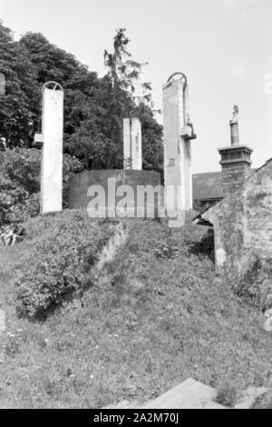 Ein mit Gas Haushalt befeuerter, Deutsches Reich 1930er Jahre. A gas per uso domestico illuminato, Germania 1930s. Foto Stock