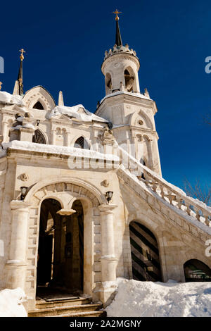 Villaggio Bykovo, Ramensky District, Moscow Region, Russia - 9 Marzo 2018: Chiesa ortodossa di Vladimir icona della Madre di Dio di Vasily Bazhen Foto Stock