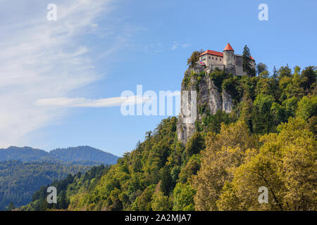 Il lago di Bled e Alta Carniola, Slovenia, Europa Foto Stock