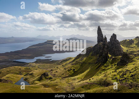 Il Storr, Isola di Skye in Scozia Foto Stock