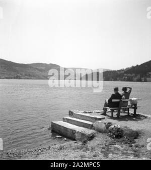 Ein Ausflug in den Südschwarzwald, Deutsches Reich 1930er Jahre. Un viaggio per la Foresta Nera meridionale, Germania 1930s. Foto Stock