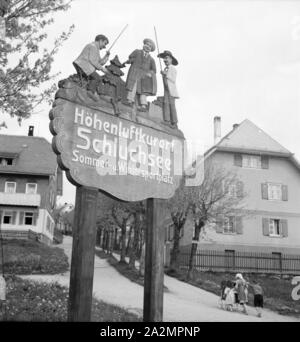 Ein Ausflug in den Südschwarzwald, Deutsches Reich 1930er Jahre. Un viaggio per la Foresta Nera meridionale, Germania 1930s. Foto Stock