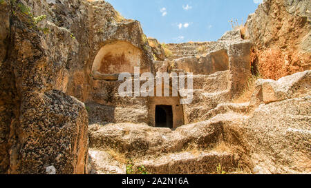 Rovine di Pirin. Perre antik kenti, una piccola cittadina di Commagene unito. Adiyaman. Turchia Foto Stock