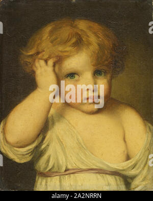 Ritratto di un Bambino, olio su tela, 41 x 33 cm, non specificato, Jean-Baptiste Greuze, (zugeschrieben / attribuito a), Tournus 1725-1805 Parigi Foto Stock