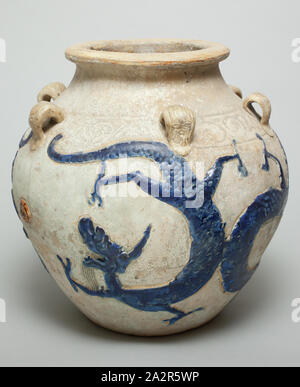 Sconosciuto (cinese), grande vaso, 1368/1644, gres, 12 1/2 x 12 3/8 in Foto Stock