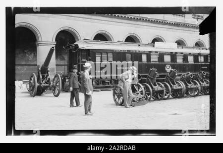Vagone ferroviario in cui è stato firmato l'armistizio, nov. 11, 1918 Foto Stock