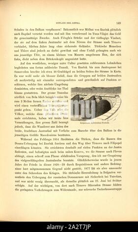 Ponte bulgaro tecnica di costruzione, il ponte di pietra, Fig. 25, p. 149, 1879, F. Kanitz: Donau-Bulgarien und der Balcani: historisch-geographisch-ethnographische Reisestudien aus den Jahren 1860-1879. Lipsia: Verlagsbuchhandlung von Hermann Fries, 1879-1880 Foto Stock