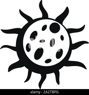 Infezione virus icona. Semplice illustrazione di infezione virus icona vettore per il web design isolato su sfondo bianco Illustrazione Vettoriale