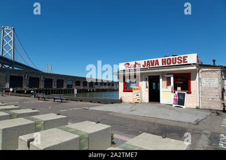 Rosso Java della casa di San Francisco, California Foto Stock