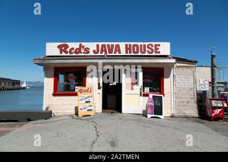 Rosso Java della casa di San Francisco, California Foto Stock