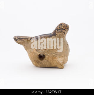 Whistle, dinastia Tang, gres (changsha Ware), 2-1/4 x 2-1/2 in., Arte Asiatica Foto Stock