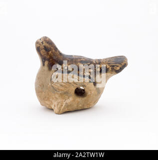 Whistle, dinastia Tang, gres (changsha Ware), 2-1/4 x 2-1/2 in., Arte Asiatica Foto Stock