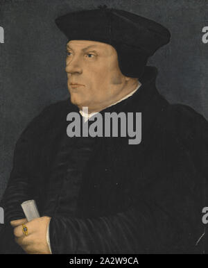 Ritratto di Lord Cancelliere Thomas Cromwell, officina di Hans Holbein il Giovane (Tedesco, 1497-1543), circa 1533, olio su pannello, 20 x 17 in., Europeo la pittura e la scultura prima del 1800 Foto Stock