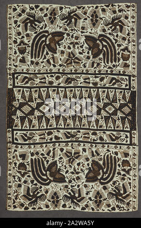 Donna di hip wrapper (sarong), nei primi anni del XX secolo, seta batik, 61 x 38 in., stampigliato:L'KIM H.N. DJOEWANA, tessile e della moda arte Foto Stock