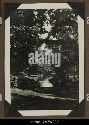 Fotografia - Giardini Botanici, Nantes, Francia, 1927, uno dei novanta tre immagini da un album fotografico portato in Australia da Archibald Gordon Maclaurin quando ha migrato nel 1928. Esso comprende primi foto della sua pre-migrazione viaggi in Francia, così come le foto ha aggiunto una volta in Australia, comprese le foto inviate a lui con la sua famiglia in Inghilterra e le immagini dal suo viaggio di migrazione Foto Stock