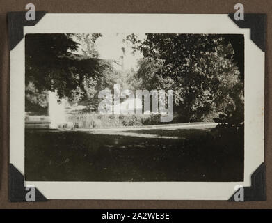 Fotografia - Giardini Botanici, Nantes, Francia, circa 1927, uno dei novanta tre immagini da un album fotografico portato in Australia da Archibald Gordon Maclaurin quando ha migrato nel 1928. Esso comprende primi foto della sua pre-migrazione viaggi in Francia, così come le foto ha aggiunto una volta in Australia, comprese le foto inviate a lui con la sua famiglia in Inghilterra e le immagini dal suo viaggio di migrazione Foto Stock