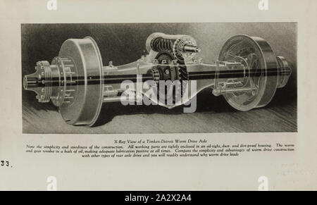 Fotografia - Brockway Motors Ltd, Timken unità WORM, Sydney, Nuovo Galles del Sud, circa 1920, Immagine da un album fotografico contenente ventuno fotografie di carrelli a motore. L'album è stato utilizzato da Brockway Motors Ltd Foto Stock