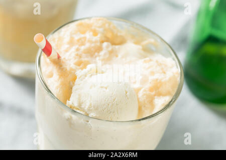 In casa lo zenzero Birra dello scambiatore di calore di Boston con Gelato Foto Stock