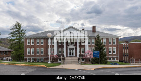 La Reynolds Hall, un dormitorio a Potomac State College di West Virginia University, due anni di junior college affiliato come una divisione della West Virginia University si trova in De Keyser, West Virginia Foto Stock