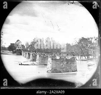 Richmond, Virginia rovine di Mayo's Bridge Foto Stock