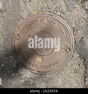 Città di New York chiusino in Prospect Park di Brooklyn, New York. Foto Stock