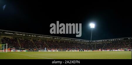 DEN HAAG, Paesi Bassi. 03 ott 2019. Panoramica durante la gara di Europa League AZ Alkmaar vs manchester united il 3 di ottobre 2019 a Den Haag, Paesi Bassi. (Foto di Sander Chamid/credito SCS: Aflo Co. Ltd./Alamy Live News Foto Stock