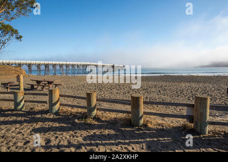 William Randolph Hearst Memorial State Beach. San Simeone, California, USA. Foto Stock