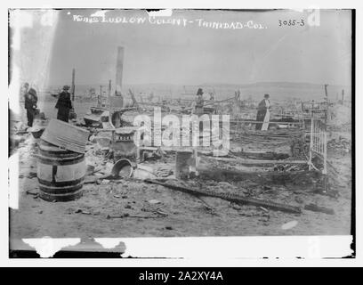 Rovine di Ludlow Colony -- Trinidad, Col. Foto Stock