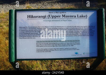 Mavora Lakes. Te Araroa Trail. Mavora passerella. Isola del Sud. Nuova Zelanda Foto Stock