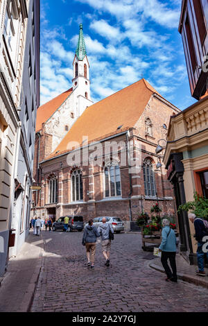 San Giovanni è una chiesa luterana in Riga, Lettonia, Foto Stock