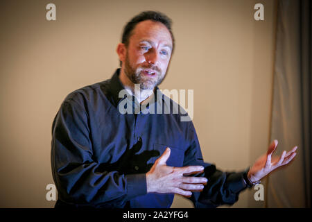 Fondatore di Wikipedia, Jimmy Wales. Foto Stock