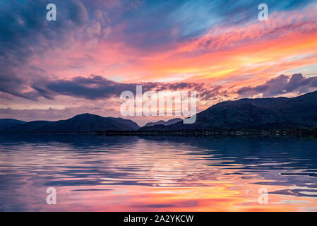Loch Linnhe, Highlands scozzesi,Regno Unito Foto Stock