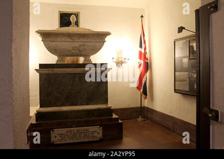 James Smithson la cripta allo Smithsonian Institution Building a Washington DC, Stati Uniti d'America Foto Stock