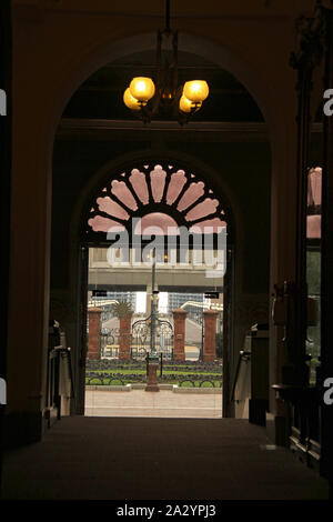 L ingresso del Smithsonian Institution Building a Washington DC, Stati Uniti d'America Foto Stock