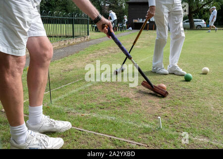 Croquet Foto Stock