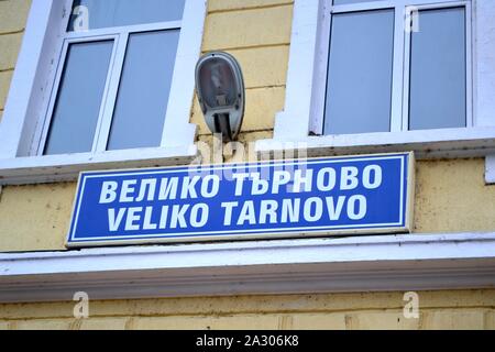 Stazione ferroviaria di Veliko Tarnovo - Mar Nero - Bulgaria Foto Stock