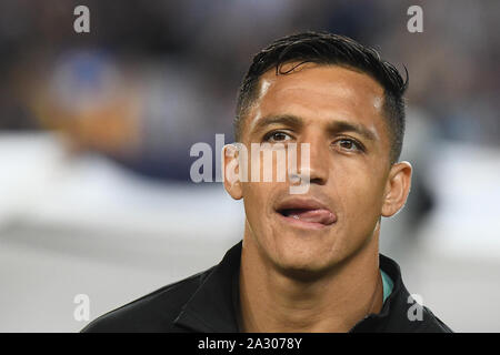 Alexis Sanchez di Inter de Milan durante la partita FC Barcellona v Juventus FC , della UEFA Womens Champions League stagione 2019/2020, round di 32. Johan Cruyff Stadium. Barcelona, Spagna, 25 set 2019. Foto Stock