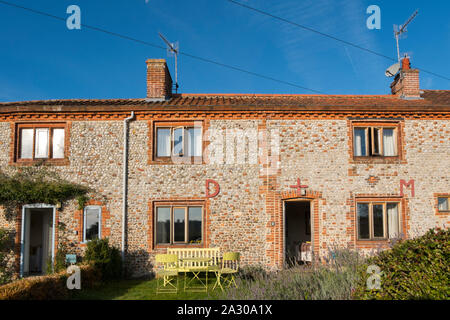 La sala Wiveton holiday cottages in Marsh Lane, Wiveton, North Norfolk, Regno Unito Foto Stock