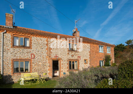 La sala Wiveton holiday cottages in Marsh Lane, Wiveton, North Norfolk, Regno Unito Foto Stock