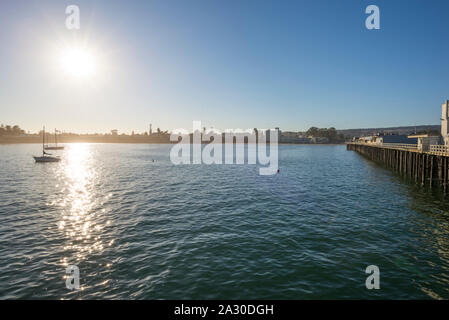 Santa Cruz Wharf. Santa Cruz, in California, Stati Uniti d'America. Foto Stock