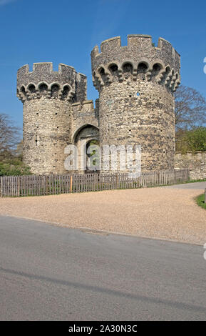 Upnor cancello di castello Kent Foto Stock