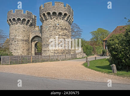 Upnor cancello di castello Kent Foto Stock